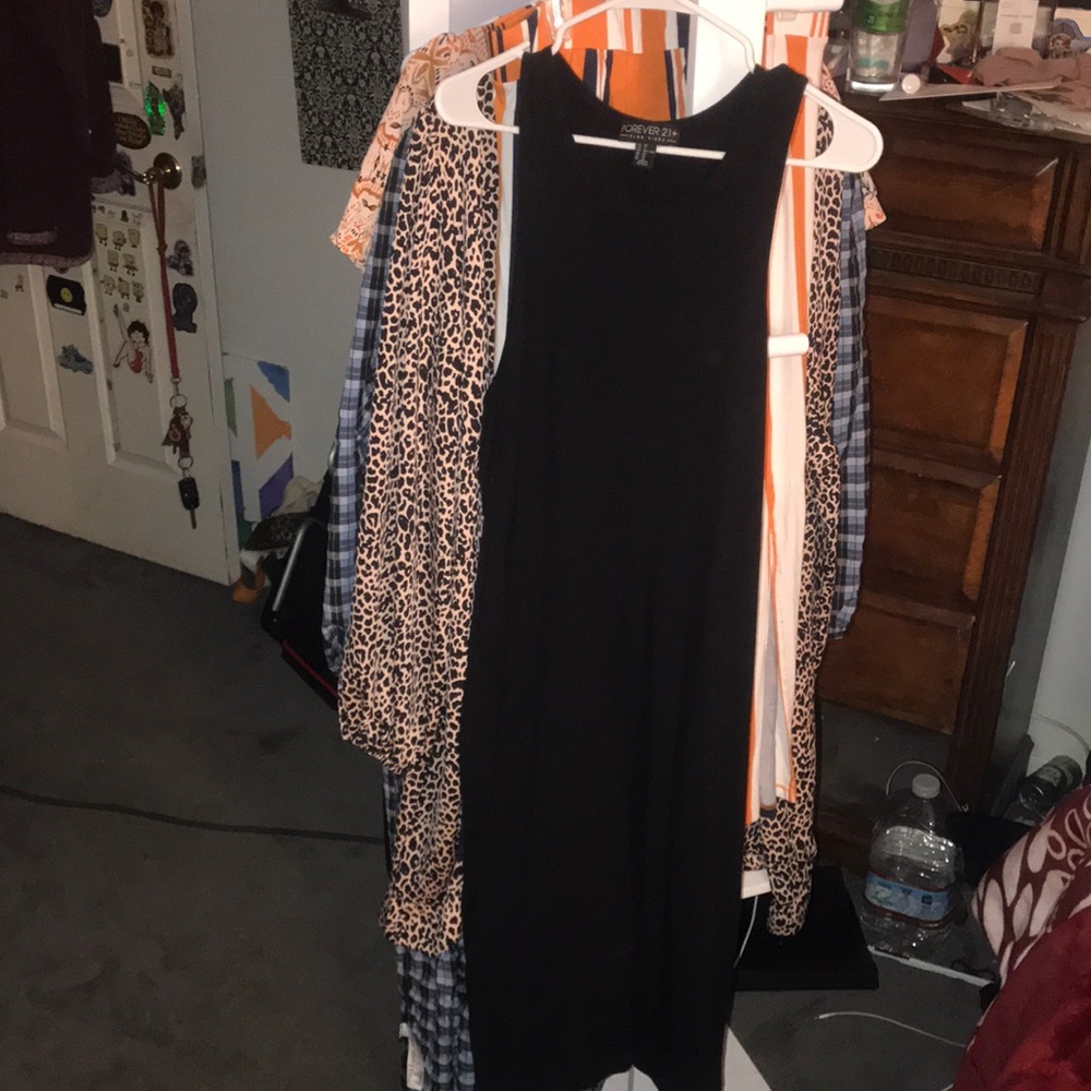 Plus size Black stretch maxi dress